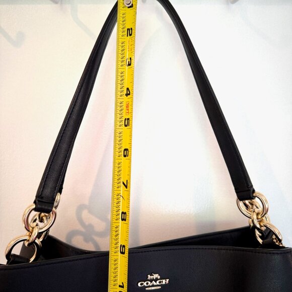 Coach Lexy Shoulder Bag Black Quilted Leather - Picture 15 of 15